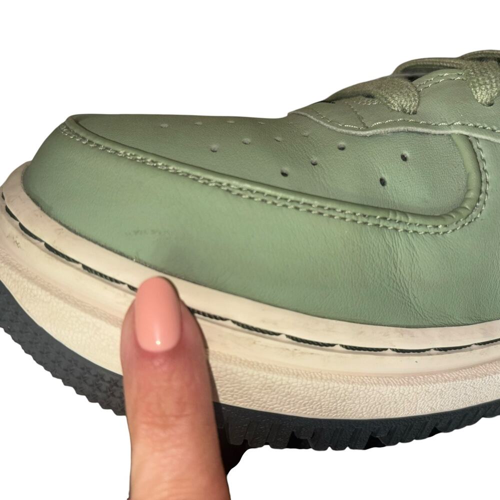 Nike Air Force 1 High Sneaker Boot Oil Green Men’s 8.5 Womens 10 Casual Athletic - Picture 10 of 13